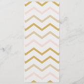 Menu Pastel Peach et Gold Géométrique Chaise Réservée (Dos)