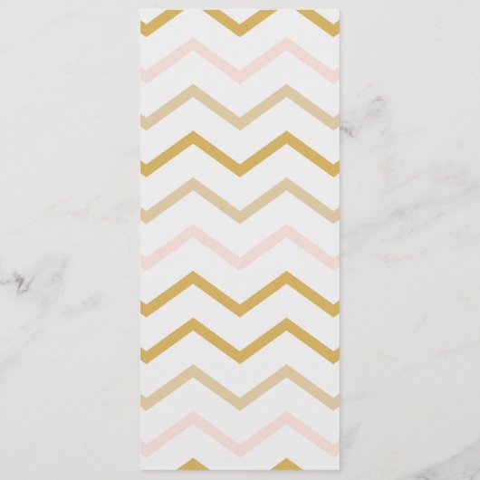 Menu Pastel Peach et Gold Géométrique Chaise Réservée (Dos)