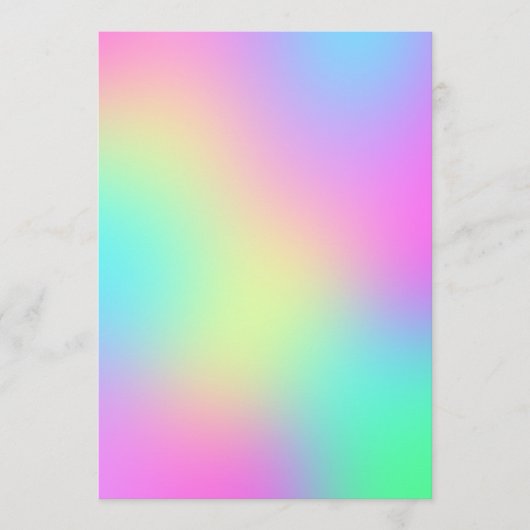 Menu Pastel Rainbow Colonnes Abstrait Blur Gradient Omb (Devant)