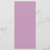 Menu Pastel Violet & Rose Clair | Texte Moderne Éditabl (Dos)