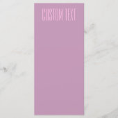 Menu Pastel Violet & Rose Clair | Texte Moderne Éditabl (Devant)