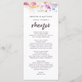 Menu Pastel Waterverf (Voorkant)