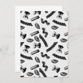 Menu Pâtes Diversité Grises Alimentation Italienne Oeuv (Devant / Derrière)