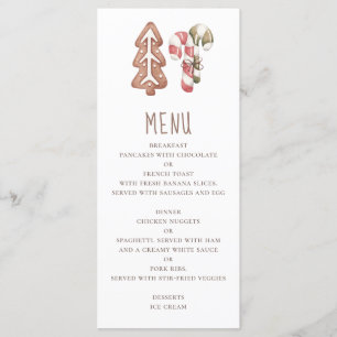 Menu Pâtisserie de Noël. Pain d'épice et sucette