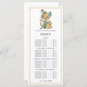 Menu Pâtissier Chef Pâtissier Aquarelle Ustensiles de C (Devant / Derrière)