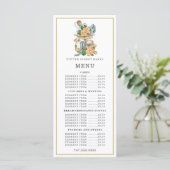 Menu Pâtissier Chef Pâtissier Aquarelle Ustensiles de C (Debout devant)