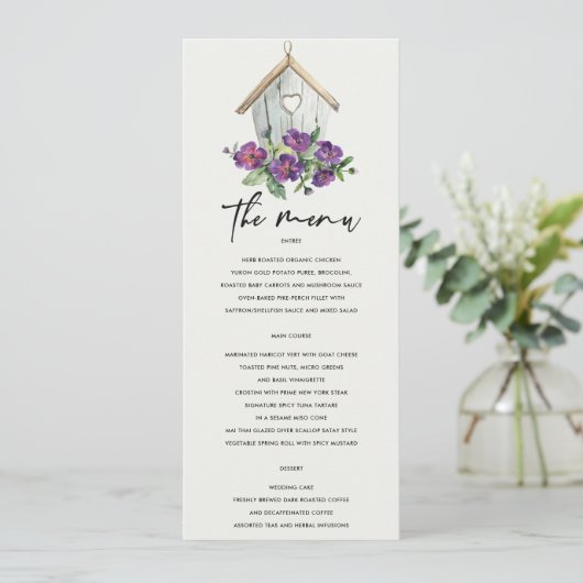 MENU PAYS BLANC MARIAGE FLEURIER RUSTIQUE (Debout devant)