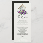 MENU PAYS BLANC MARIAGE FLEURIER RUSTIQUE (Devant / Derrière)