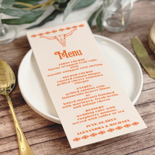 Menu Pays du Sud-Ouest Ranch Mariage de l'Ouest