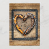 Menu Pays Ouest Mariage Twig Frame Wagon Wheel (Dos)