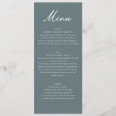 Menu Paysage artistique de mariage romantique Nature  (Devant)