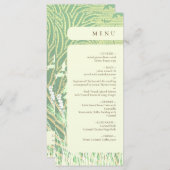 Menu Paysage forestier Mariage vert (Devant / Derrière)