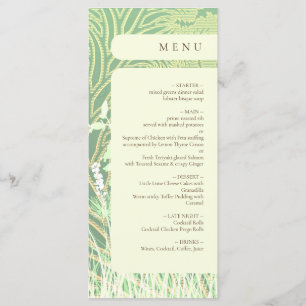 Menu Paysage forestier Mariage vert
