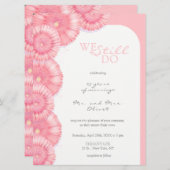 Menu Peach Chrysanthemum Vow Renouvellement 25 ans Invi (Devant / Derrière)