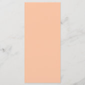 Menu Peach Fuzz minimaliste Motif tendance (Dos)