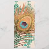 Menu Peacock Feed on Turquoise marocain Carrelage Maria (Dos)