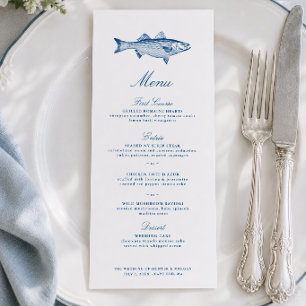 Menu Pêche au Bar Rayé Mariage