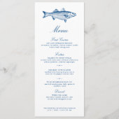 Menu Pêche au Bar Rayé Mariage (Devant)