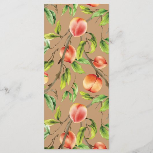 Menu Pêche sur l'arbre (Dos)