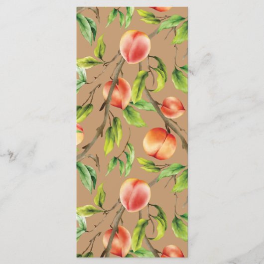 Menu Pêche sur l'arbre (Devant)