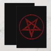 Menu Pentagramme du Diable Rouge (Devant / Derrière)