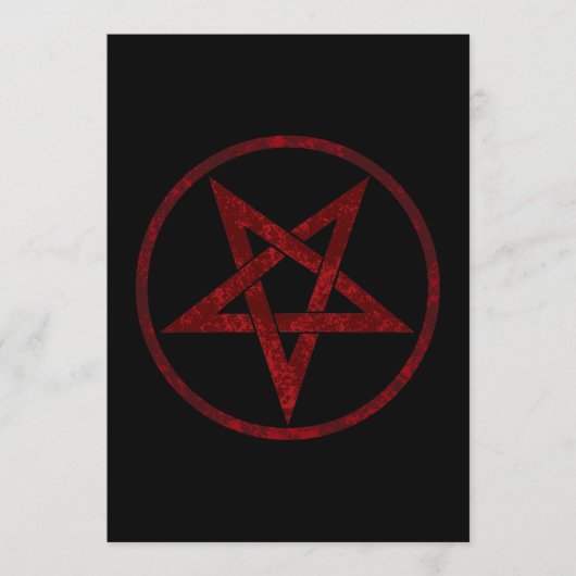 Menu Pentagramme du Diable Rouge (Devant)