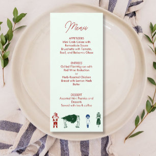 Menu Père Noël Dessin Noël