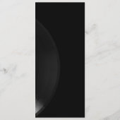 Menu personnalisable de mariage sur vinyle noir et (Dos)