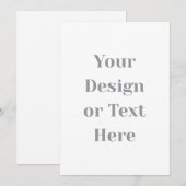 Menu Personnalisable Votre conception ou texte ici Pers (Devant / Derrière)