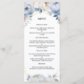 Menu personnalisé 75e fête d'anniversaire (Devant)