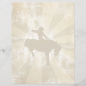 Menu Personnalisé Cowboy Hoedown Party (Dos)