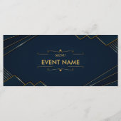 Menu personnalisé fête d'anniversaire (Dos)