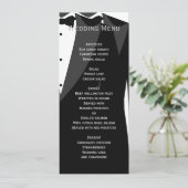 Menu Personnalisé Mariage Gay Noir Et Blanc (Debout devant)