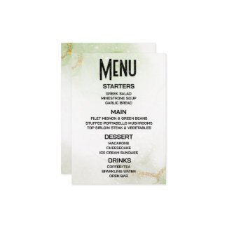 Menu Personnaliser - Créez votre propre marbre vert sub