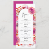 Menu Pétales d'arc rose et Fête des mariées de poursuit (Devant / Derrière)