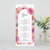 Menu Pétales d'arc rose et Fête des mariées de poursuit (Debout devant)