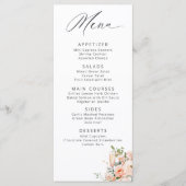 Menu Pétales Et Fête des mariées De Poursuites (Devant)