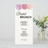 Menu Petals & Prosecco Vrijgezellenfeest (Staand voorkant)