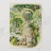 Menu Peter le Baby shower du jardin du lapin (Dos)