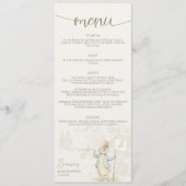 Menu Peter le lapin Un Baby shower lapin (Devant)