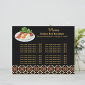 Menu Petit déjeuner (Debout devant)