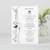 Menu Petit déjeuner élégant de Pâques avec des tourbill (Debout devant)