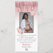 Menu Petit menu|Baby shower Pony Rose Photo (Dos)