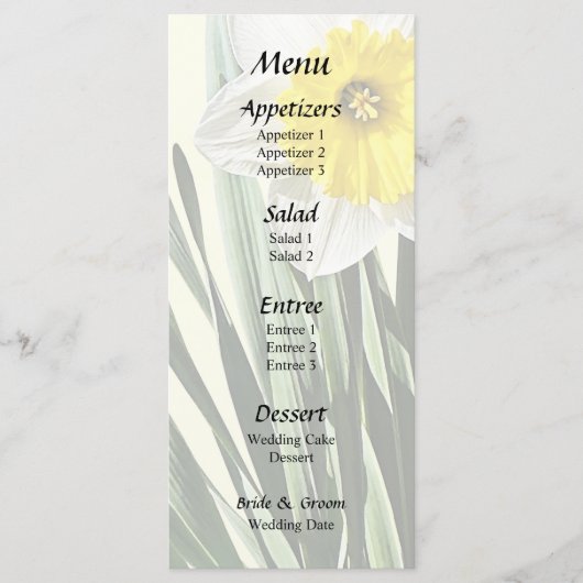 Menu Petit Narcisse Timide (Devant)