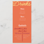 Menu Petit Nourriture Et Boissons Rétro Coucher De (Dos)