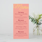 Menu Petit Nourriture Et Boissons Rétro Coucher De (Debout devant)