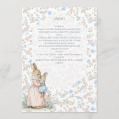 Menu Petit Peter Rabbit et maman (Devant)