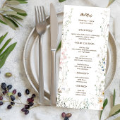 Menu Petite Mariage Fleur sauvage