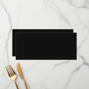 Menu photo en noir et blanc