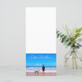 Menu Photo et texte personnalisés - Votre propre design (Debout devant)